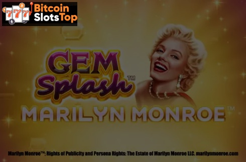 Gem Splash Marilyn Monroe Bitcoin online slot