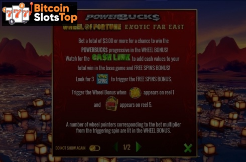Powerbucks Wheel of Fortune Exotic Far East