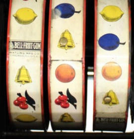 Traditional symbols of classic fruit machines