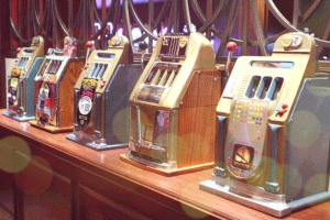 retro-styled slot machines